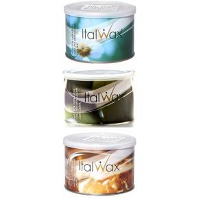 Zestaw do depilacji ItalWax: 3 x wosk w puszce 400ml + 2 x lotion + paski + talk
