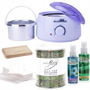 Zestaw do depilacji paskowej ItalWax podgrzewacz 100W + wosk w puszce 800ml Flex Algae algowy + dodatki