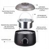 Zestaw do depilacji paskowej ItalWax podgrzewacz 100W + wosk w puszce 800ml Flex Algae algowy + dodatki - 3