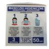 10x maseczka CZARNA 3-warstwowa maska higieniczna Sonarol maseczki - 8