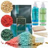 Zestaw do depilacji wosk twardy ItalWax 500g (do wyboru) + żele do depilacji + szpatułki + talk - 1