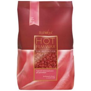 Zestaw do depilacji woskiem twardym Italwax Rose 300g + podgrzewacz + 2 x żel + szpatułki + talk