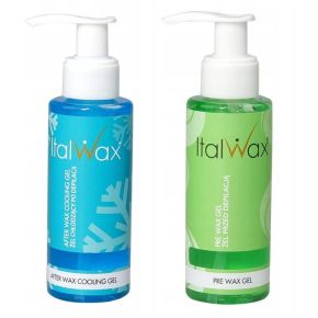 Zestaw do depilacji woskiem twardym Italwax Top Line Crystal 300g + podgrzewacz + 2 x żel + szpatułki + talk