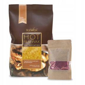 Zestaw do depilacji woskiem twardym Natural 500g + Rose 100g GRATIS