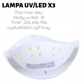 Zestaw do hybryd - lampa + 4x lakier hybrydowy La'kier (kolory do wyboru) + preparaty + akcesoria
