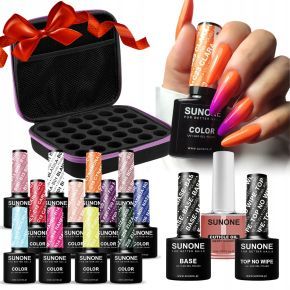 Zestaw do hybrydy na prezent - 15x Sunone + etui na lakiery