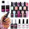 Zestaw do manicure hybrydowego La'kier 15+5 lakiery + preparaty - 1