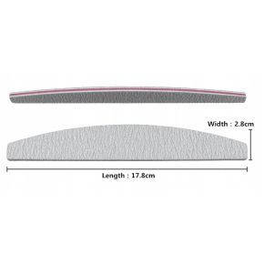 Zestaw do paznokci 50x pilnik łódka 100/180 + 10x blok polerski + waciki 500 sztuk (rolka)