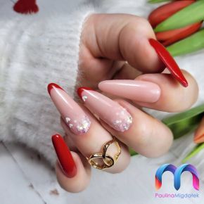 Zestaw hybrydowy 15x MaluLac + ozdoby do manicure manicure świąteczny