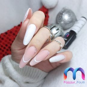 Zestaw hybrydowy 15x MaluLac + ozdoby do manicure manicure świąteczny