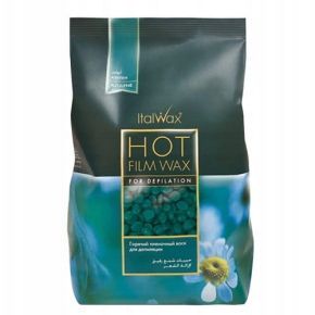 Zestaw Italwax do depilacji bezpaskowej wosk Azulen 1kg + Lotion azulenowy przed depilacją 100ml