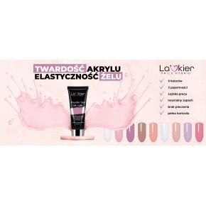 Zestaw La’kier budujący akrylożel Powder Gel 50ml + 100 x formy dual