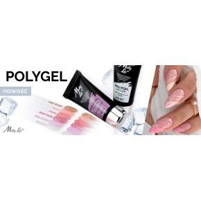 Zestaw Molly Lac budujący akrylożel PolyGel 50ml + 100 x formy dual