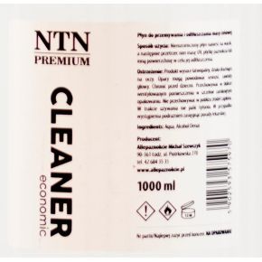 Zestaw płynów NTN Premium cleaner 1l + aceton 1l zmywacz do lakieru hybrydowego + odtłuszczacz do paznokci