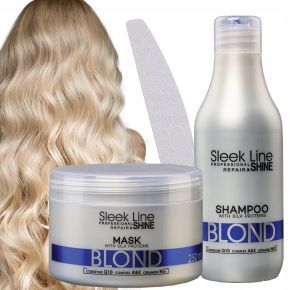 Zestaw Stapiz Blond szampon 1l + maska 1l + pilnik