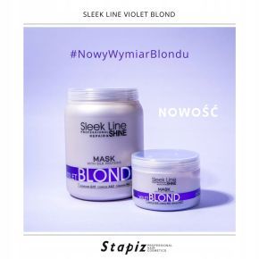 Zestaw Stapiz Blond szampon 1l + maska 1l + pilnik