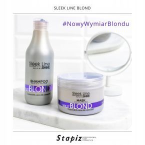 Zestaw Stapiz Blond szampon 1l + maska 1l + pilnik