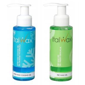 Zestaw startowy do depilacji woskiem 1 x ItalWax wosk naturalny w puszce 400ml + podgrzewacz + 2 x żel + akcesoria