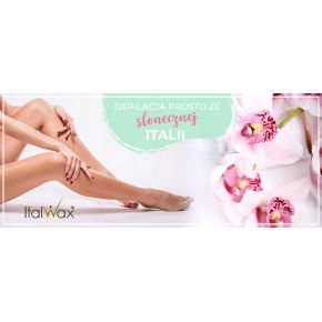 Zestaw uzupełniający do depilacji - wosk twardy ItalWax Film Wax Rose 1kg + lotion + szpatułki + talk