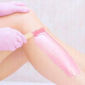 Zestaw uzupełniający do depilacji - wosk twardy ItalWax Film Wax Rose 500g + lotion + szpatułki + talk