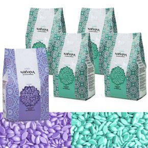 Zestaw uzupełniający do depilacji 5 x wosk w dropsach Sandalwood + Lavender premium SPA