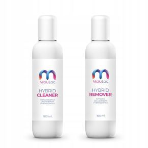 Zestaw uzupełniający do hybryd MaluLac 2+2 Top Baza Cleaner Remover