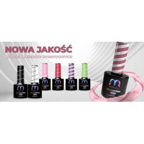 Zestaw uzupełniający do hybryd MaluLac Neon 5 x lakier + Baza + Top + Cleaner + Aceton