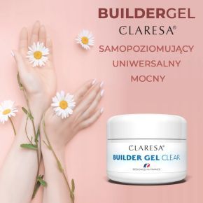 Żel Claresa Builder Gel Clear 50g pędzelek oliwka mini zestaw