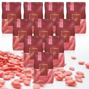 Zestaw do depilacji 8+2 Woski Twarde Rose 1kg + Talk + Wosk + Szpatułki