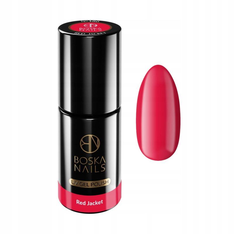 Boska Nails 386 Red Jacket kolorowy lakier hybrydowy 6ml