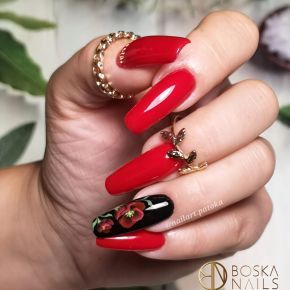 Boska Nails 386 Red Jacket kolorowy lakier hybrydowy 6ml