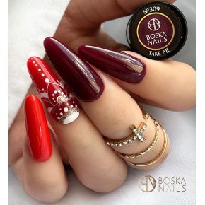 Boska Nails 386 Red Jacket kolorowy lakier hybrydowy 6ml