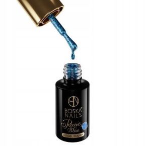 Boska Nails 435 Blue Rain kolekcja Glitter Rain - lakier hybrydowy do paznokci z drobinkami 6ml