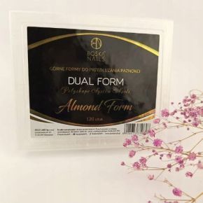 Boska Nails Dual Form Almond 120 sztuk - formy do przedłużania paznokci