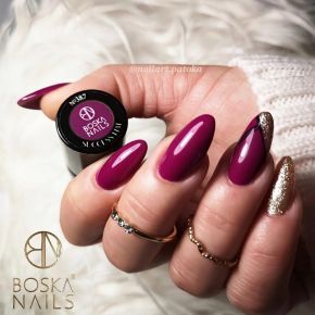 Boska Nails 434 Gold Rain kolekcja Glitter Rain - lakier hybrydowy do paznokci z drobinkami 6ml