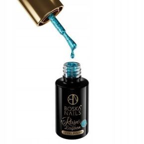 Boska Nails 441 Lagoon Rain kolekcja Glitter Rain - lakier hybrydowy do paznokci z drobinkami 6ml