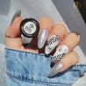 Boska Nails 439 Silver Rain kolekcja Glitter Rain - lakier hybrydowy do paznokci z drobinkami 6ml - 10