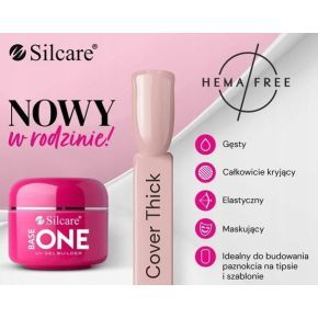 Silcare Base One Cover Thick 5g Hema free budujący żel UV do paznokci