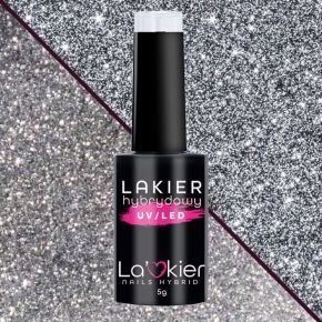 La'Kier Flash B001 - brokatowy lakier hybrydowy z efektem flash 5g