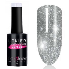 La'Kier Flash B001 - brokatowy lakier hybrydowy z efektem flash 5g