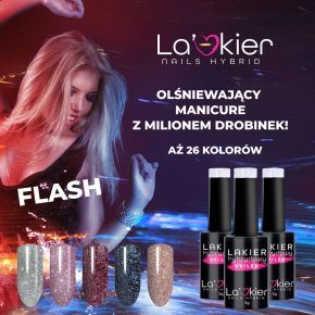 La'Kier Flash FG013 - brokatowy lakier hybrydowy z efektem flash 5g