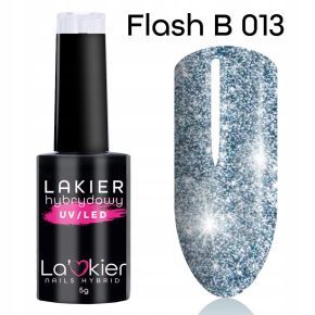 La'Kier Flash FG013 - brokatowy lakier hybrydowy z efektem flash 5g