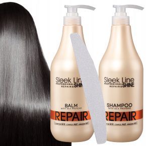 Zestaw Stapiz Repair szampon 1l + balsam 1l + pilnik