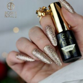 Boska Nails 445 Holy Gold kolekcja Special Time kolorowy lakier hybrydowy 6ml