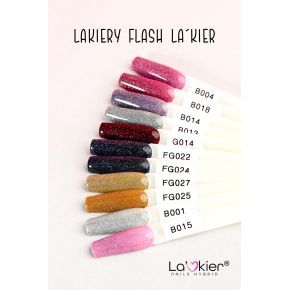 La'Kier Flash B015 - brokatowy lakier hybrydowy z efektem flash 5g