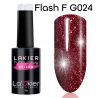 La'Kier Flash FG024- brokatowy lakier hybrydowy z efektem flash 5g - 8