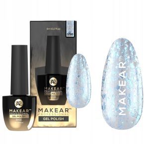 Makear S56 Blue Moon 8ml kolekcja Stellar brokatowy lakier hybrydowy HemaFree