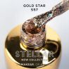 Makear S57 Gold Star 8ml kolekcja Stellar brokatowy lakier hybrydowy HemaFree - 5