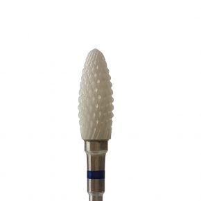 Frez ceramiczny manicure i pedicure - H0615TB-M stożek beczka podwójnie zaokrąglona