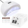 Zestaw do manicure frezarka do paznokci 48W i lampa UV LED 48W - 4